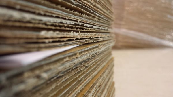 Pile de cartons d'expédition
